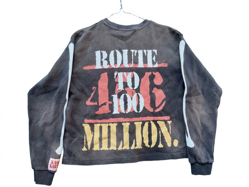 Dark Waffle Knit Long Sleeve