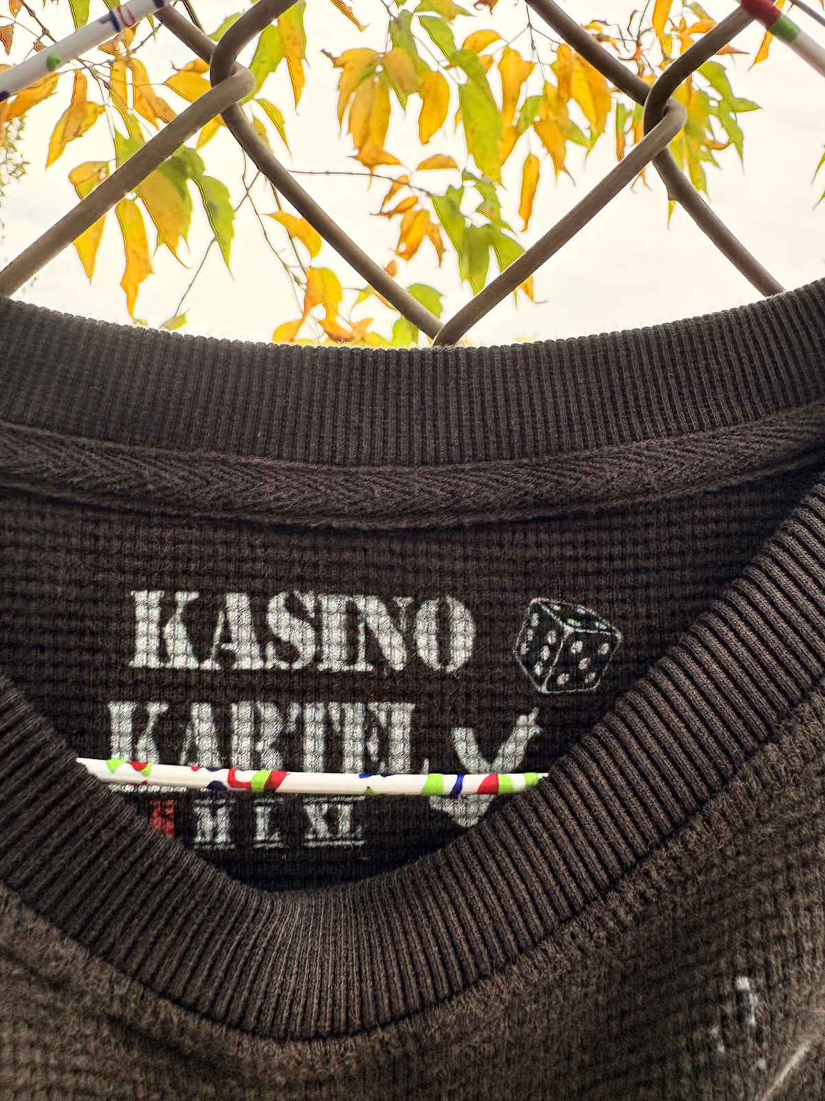 Dark Waffle Knit Long Sleeve