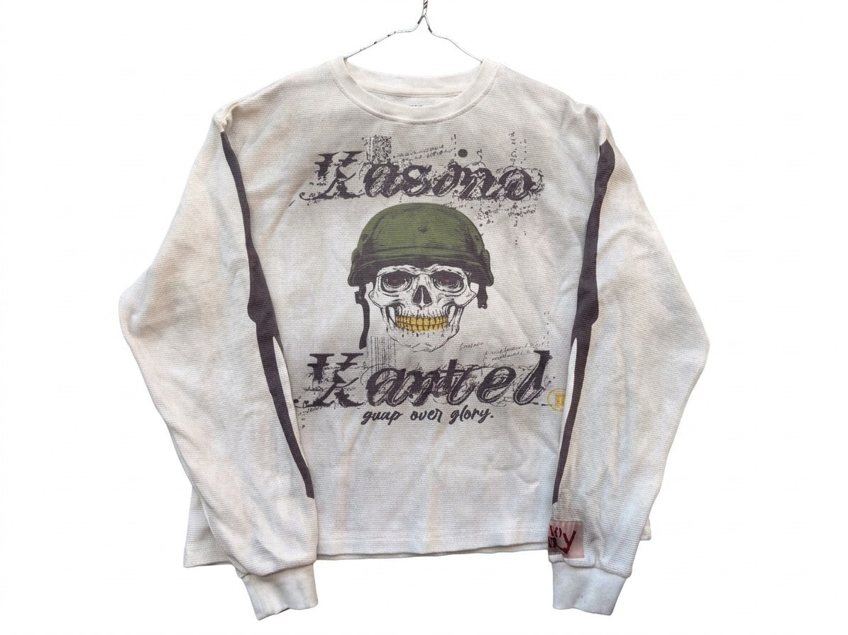 Light Waffle Knit Long Sleeve